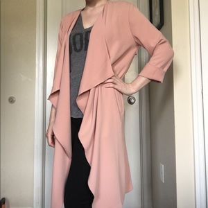 Millennial Pink Lightweight Duster